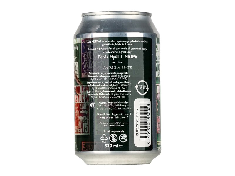 Fehér Nyúl Turbid NEIPA 0,33l CAN