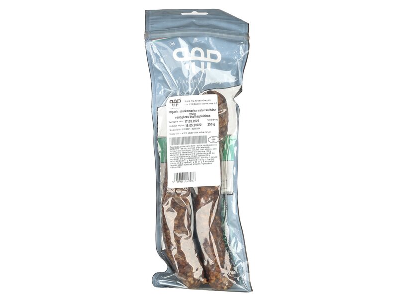 Pap Kolbászműhely * Organic szürkemarha natúr kolbász 250g