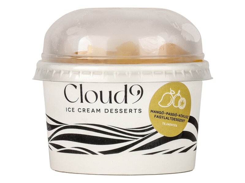 Cloud 9 fagylaltdesszert mangó-passiógyümölcs-kókusz 95g