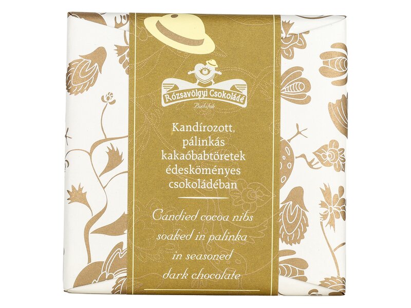 Rózsavölgyi pálinkás-kakaóbabos csoki 70g