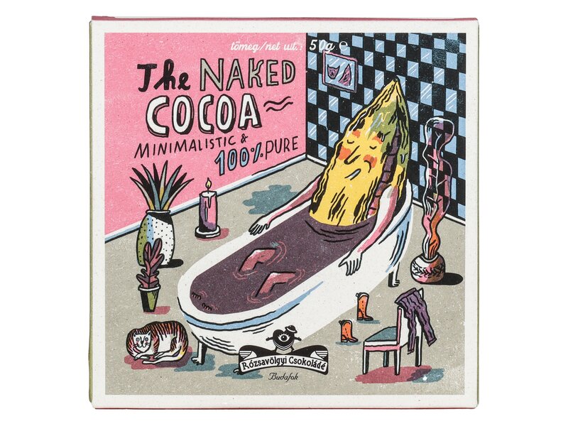 Rózsavölgyi A meztelen kakaó 100% kakaó tábla 50g