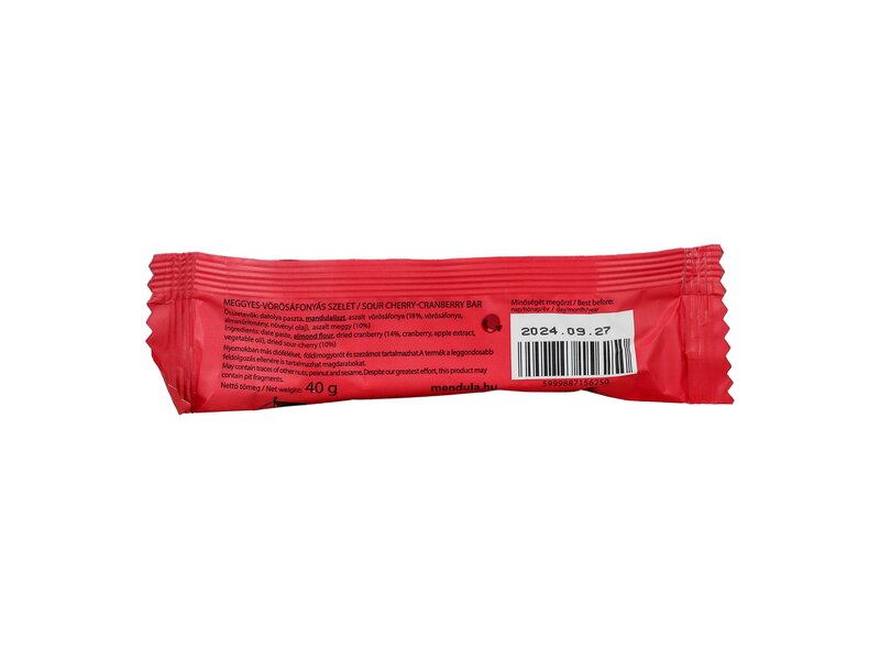 Mendula - Vörösáfonyás-meggyes superfruit bar 40g