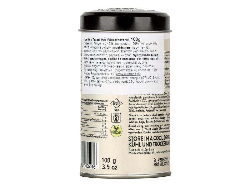 Cape Herb Rub fűszerkeverék texasi steakhez - enyhe 100g