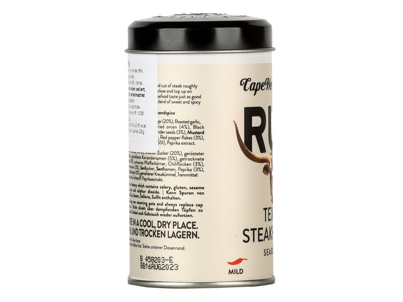 Cape Herb Rub fűszerkeverék texasi steakhez - enyhe 100g