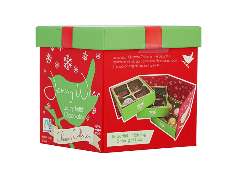 Jenny Wren Belgian Chocolates Box Christmas Collection 148g