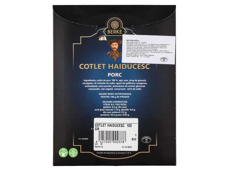 Berke* Betyár sertéskaraj 100g