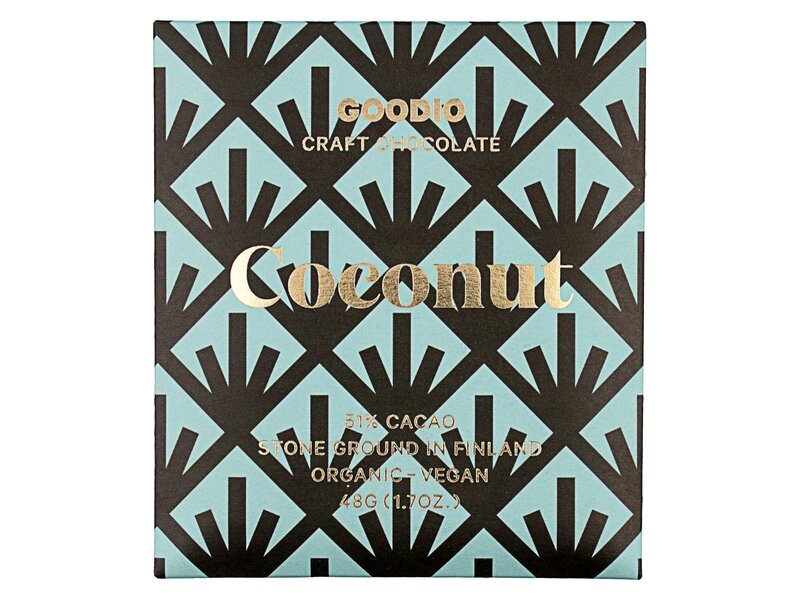 Goodio Craft Chocolate Organic Coconut 51% 48g