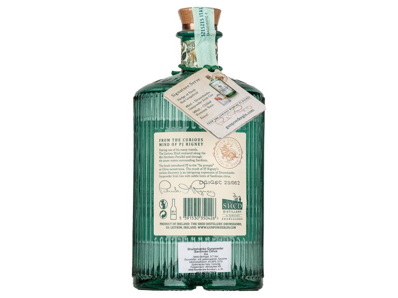 Drumshanbo Gunpowder Sardinian Citrus Gin 0,7l