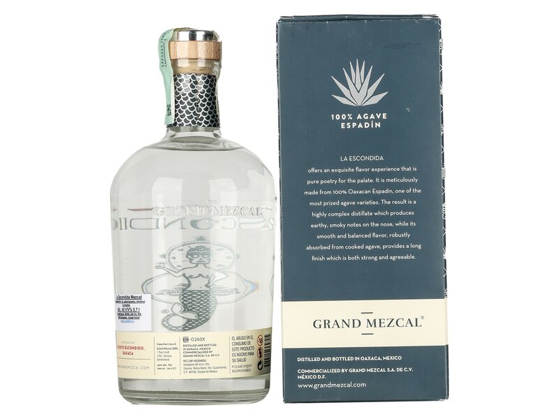 La Escondida Grand Mezcal Tequila 0,7l