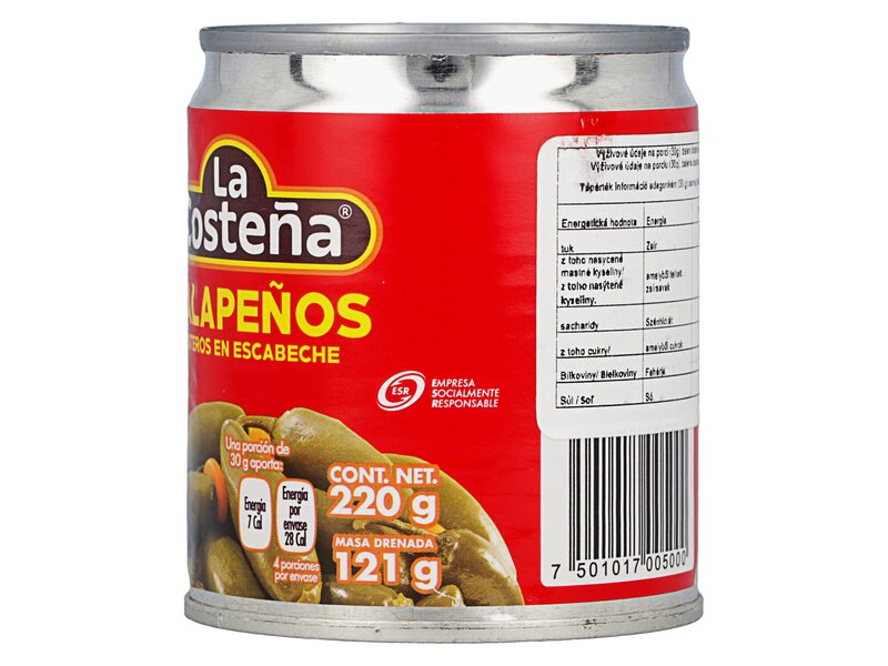La Costena Jalapenos egész 220g