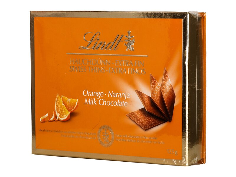 Lindt Thins narancsos tejcsokoládé lapocskák 125g