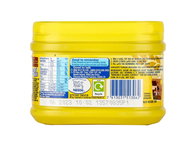 Nesquik csokoládé ízű italpor tejhez 300g