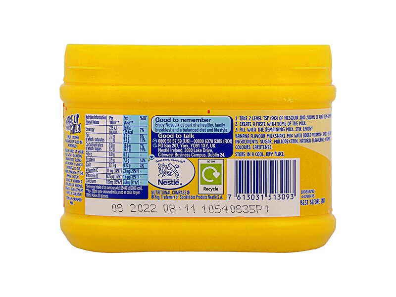 Nesquik Banana Flavoured Milksh. 300g