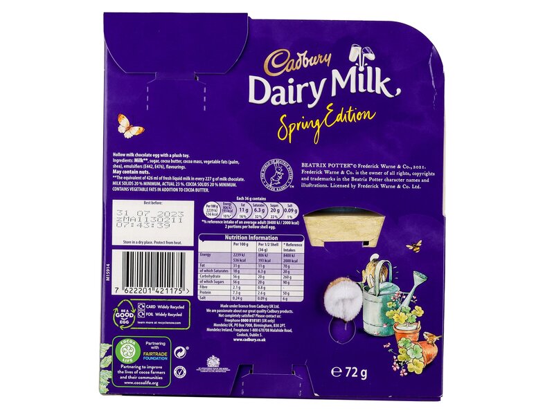 Cadbury Peter Rabbit Spring Edition 72g