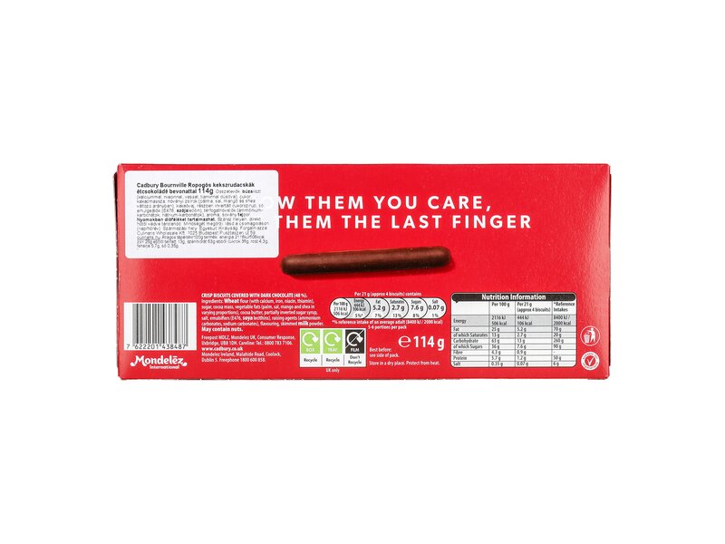 Cadbury Bournville Fingers 114g