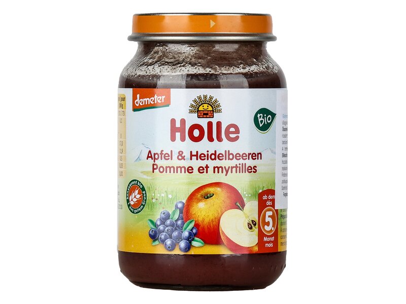 Holle Bio alma feketeáfonyával 190g