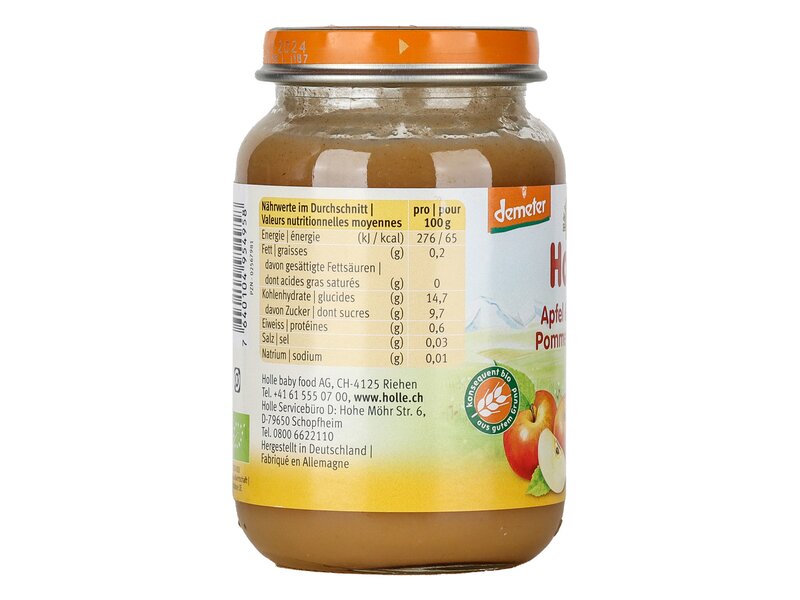 Holle Bio őszibarack almával 190g