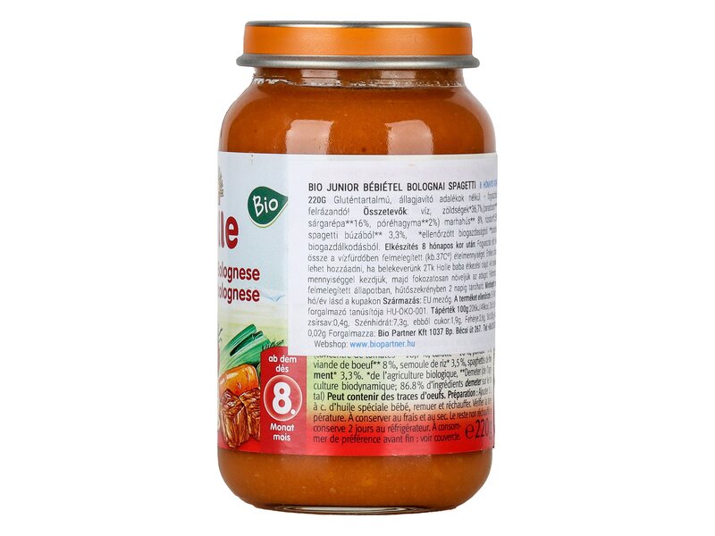 Holle Bio junior bolognai spagetti 220g