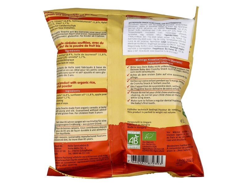Holle bio alma-fahéj baba snack 25g