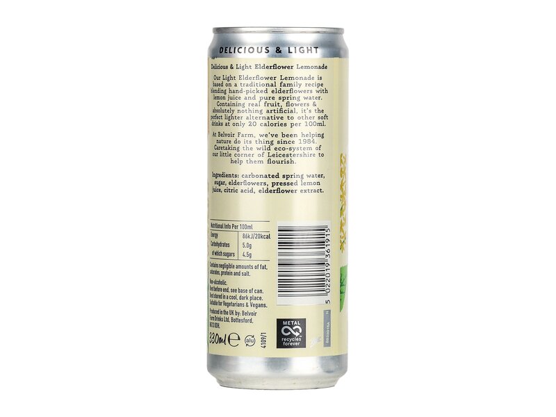 Belvoir Farm Sparkling Elderflower 330ml