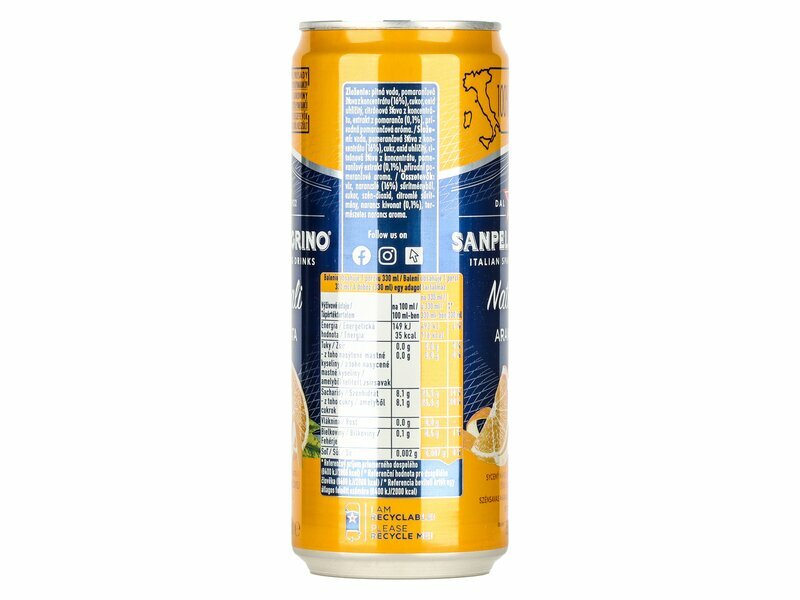 SanPellegrino Naturali Aranciata dobozos 330ml