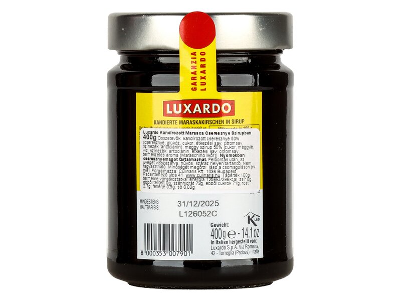 Luxardo Kandírozott Cseresznye Befőtt 400g