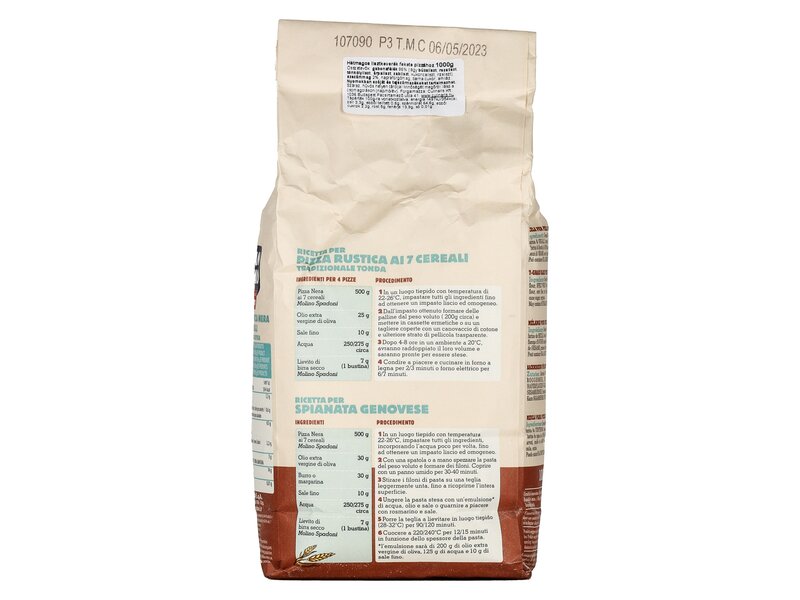 Spadoni hétmagos lisztkeverék fekete pizzához 1kg