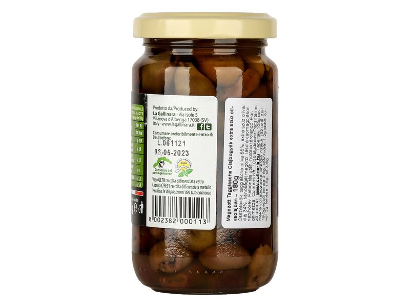 Gallinara Taggiasche olajbogyó - magozott 180g
