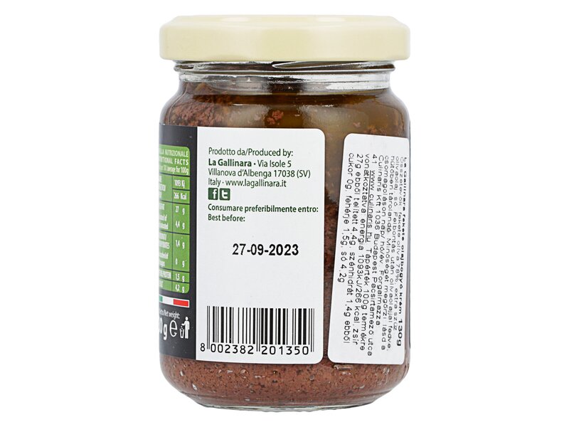 Gallinara Crema di Olive Nere 130g
