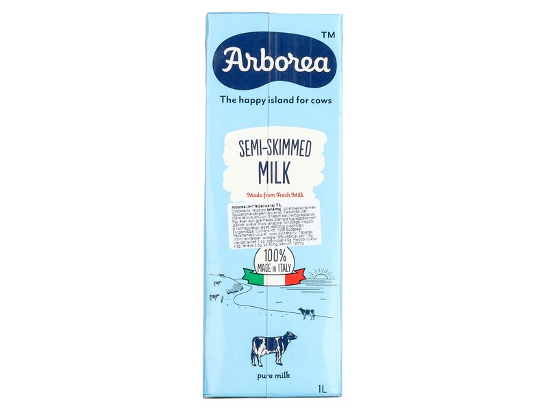 Arborea Semi-Skimmed Milk UHT 1L