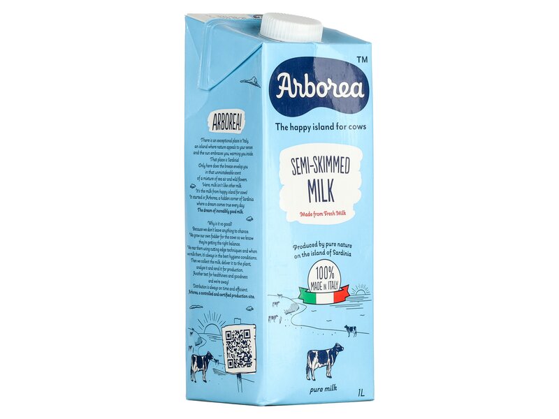 Arborea Semi-Skimmed Milk UHT 1L