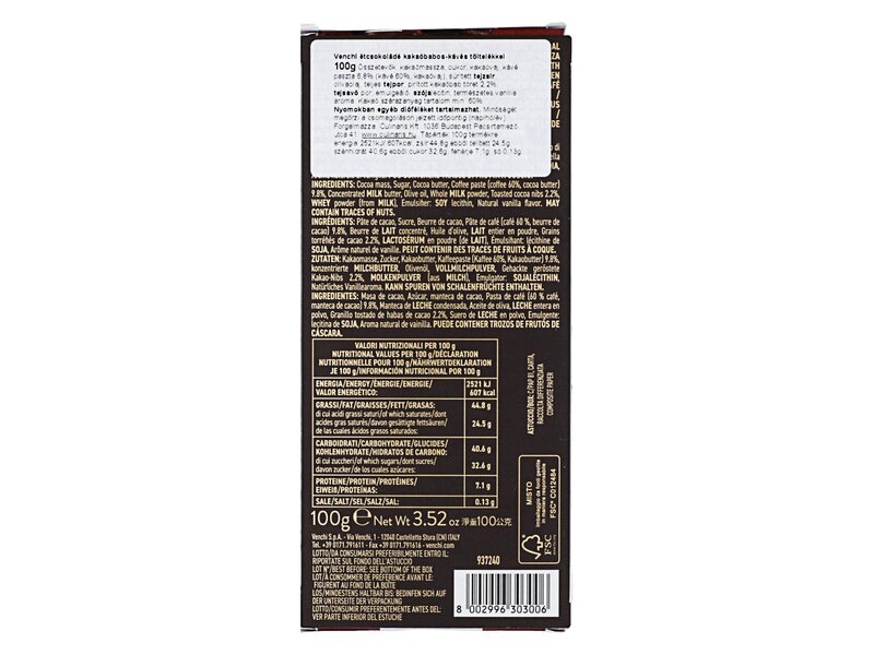 Venchi Cioccolato Crema Caffe 100g