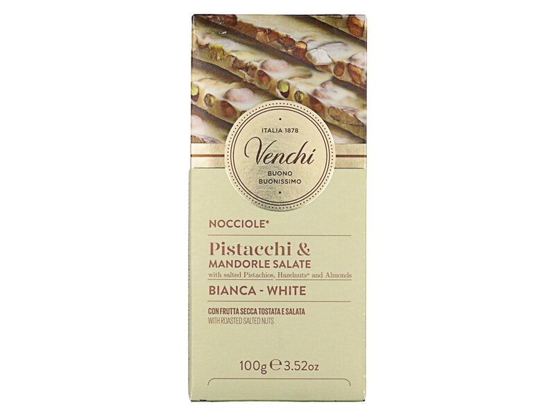 Venchi White chocolate & nuts 100g