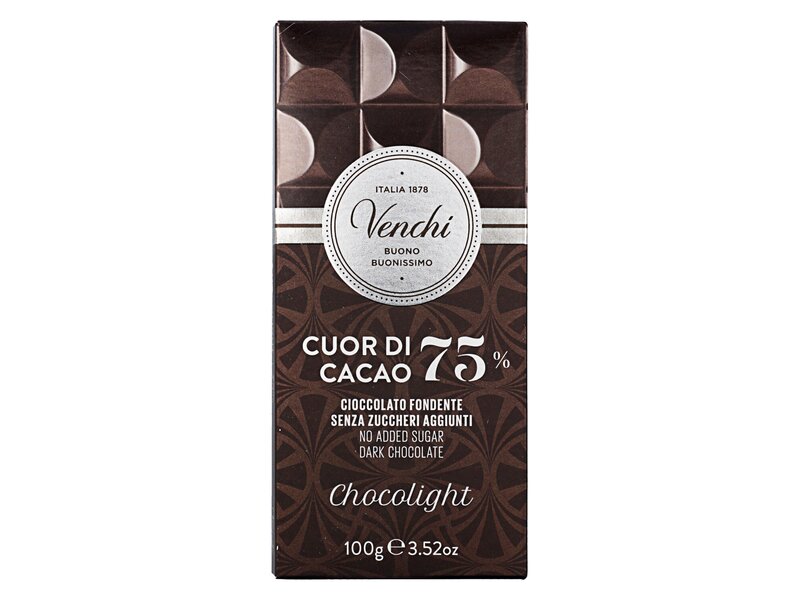 Venchi Chocolight dark chocolate 75% 100g