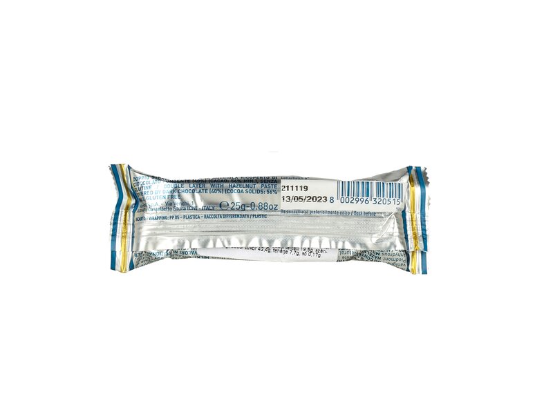 Venchi Unico Cremino kétrétegű mogyorópaszta szelet étcsokoládé bevonattal 25g