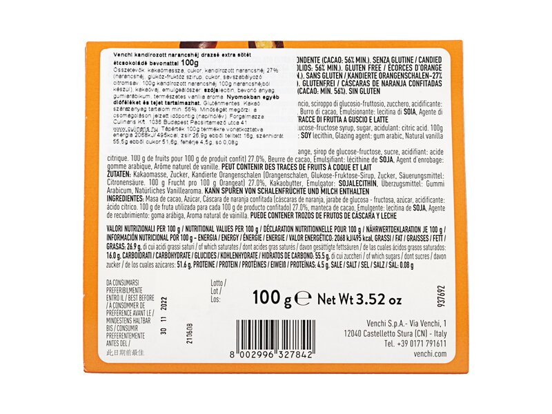 Venchi Dragées Arancia 100g