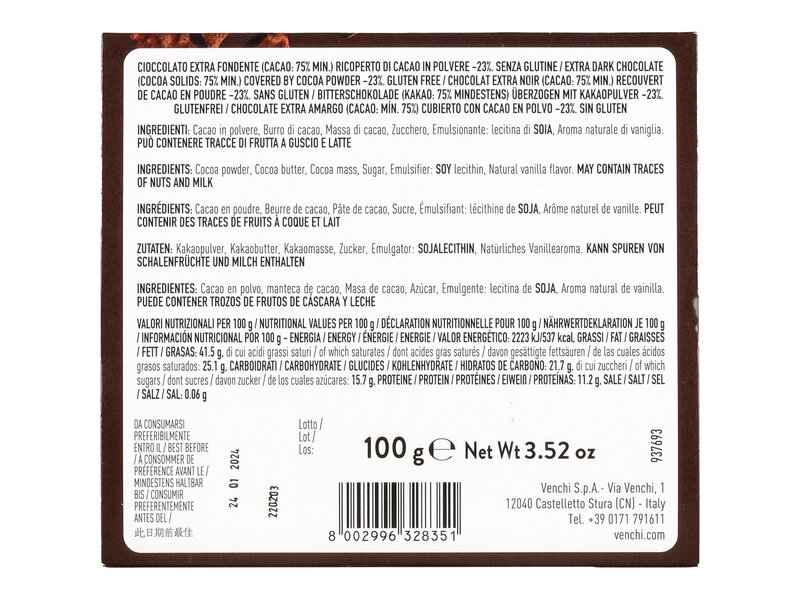 Venchi Fave di Cioccolato 100g