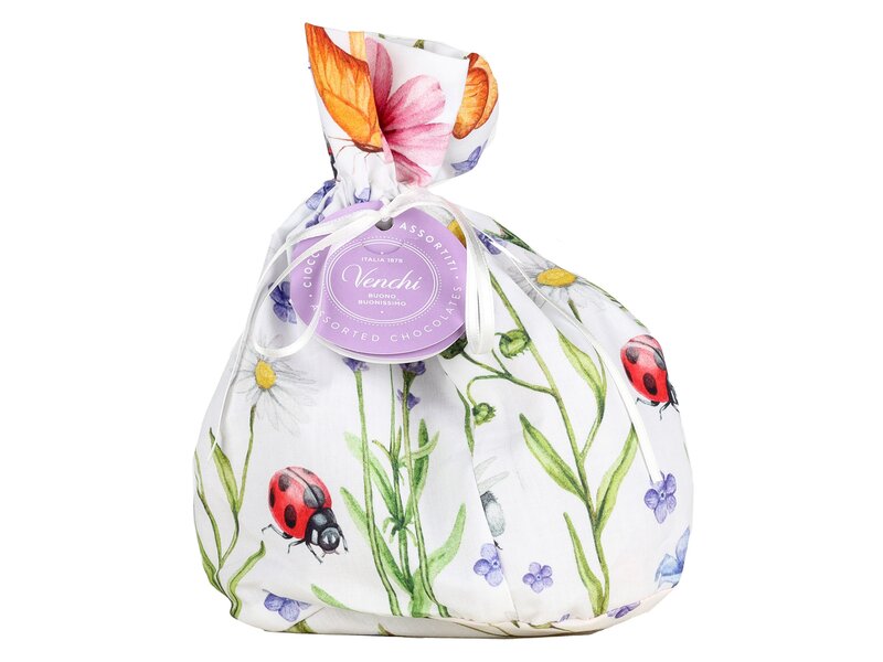 Venchi csokoládé válogatás virágos tasakban 200g