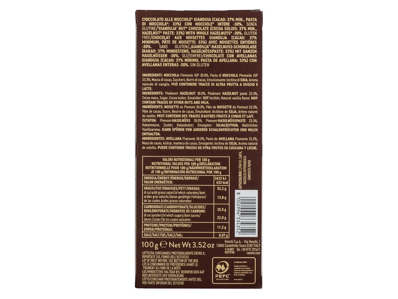 Venchi Dark Chocolate Gianduia 100g