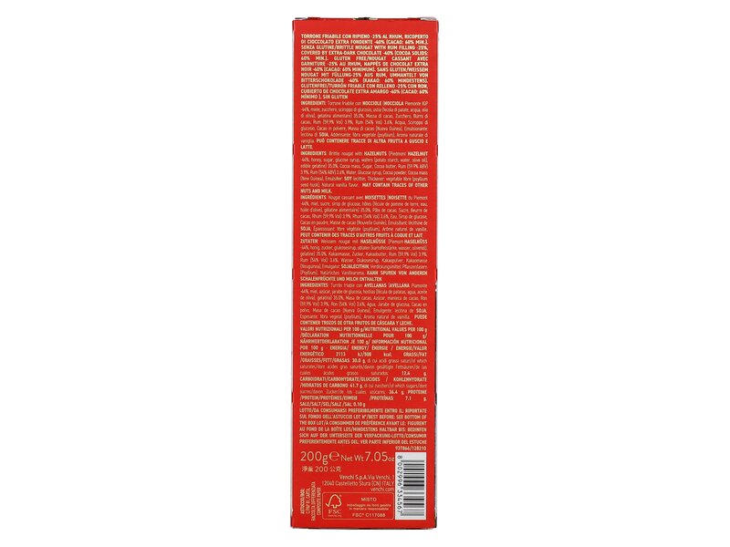 Venchi Cuba Rhum chocolate 200g