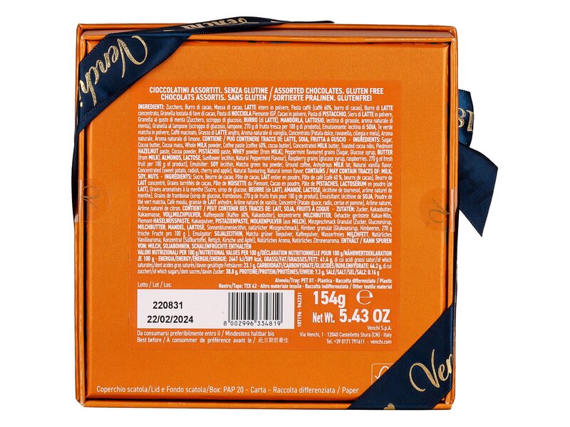 Venchi csokoládéválogatás Virágos 156g