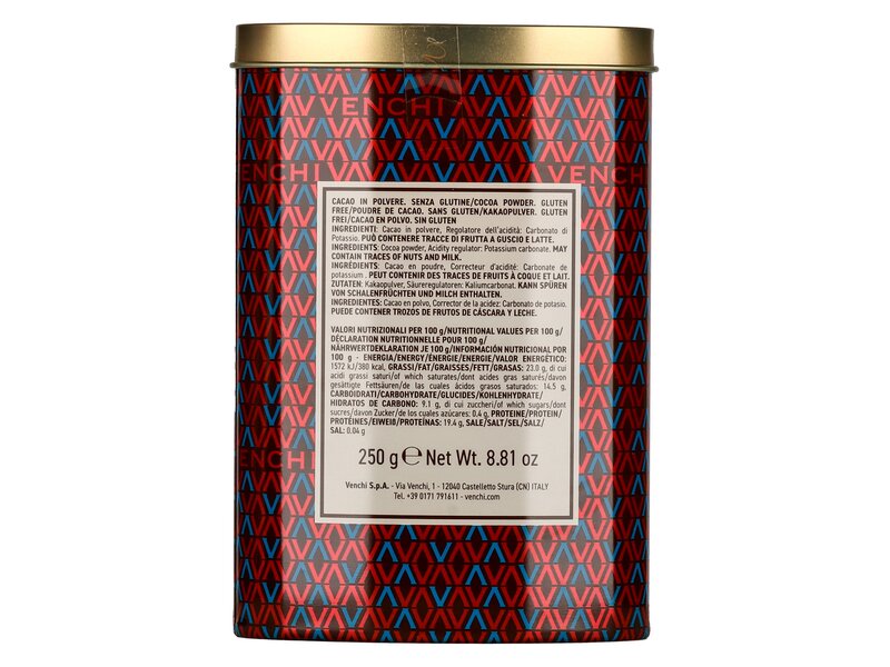 Venchi kakaó fémdobozban 250g
