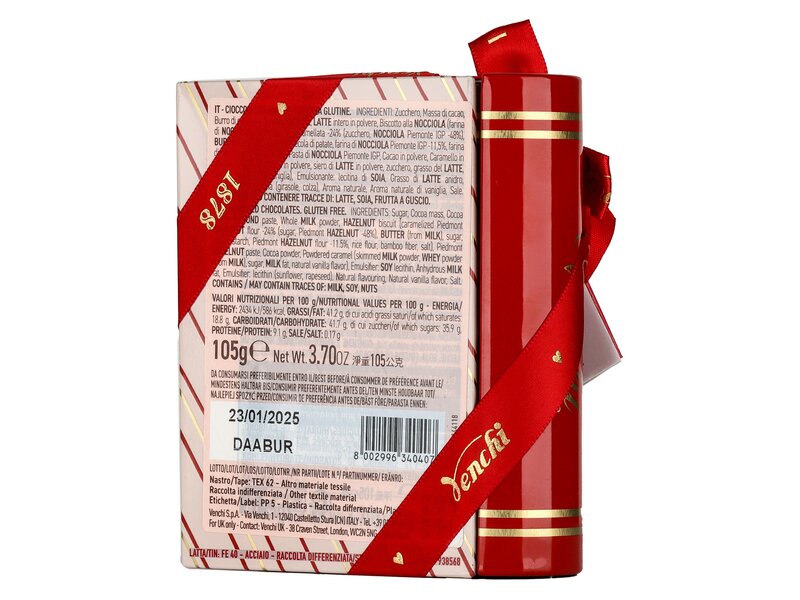 Venchi Valentin napi szív könyv doboz 105g