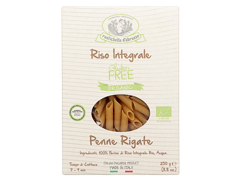 Rustichella Penne Rigate Riso Integrale Gluten Free Organic 250g