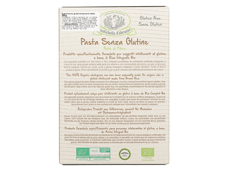 Rustichella Penne Rigate Riso Integrale Gluten Free Organic 250g