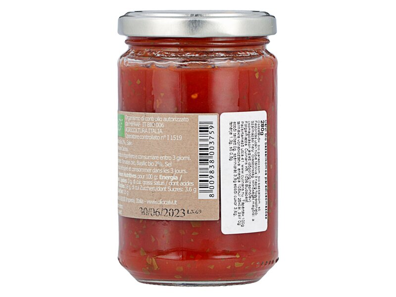 Calvi Polpa di Pomodoro al Basilico BIO 280g