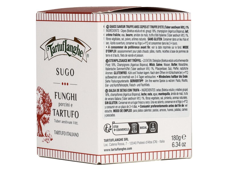 TartufLanghe Porcini Mushroom and Truffle cream 180g