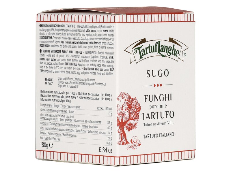 TartufLanghe Porcini Mushroom and Truffle cream 180g