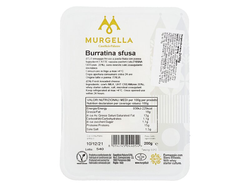 Murgella* Burratina sfusa 2x100g