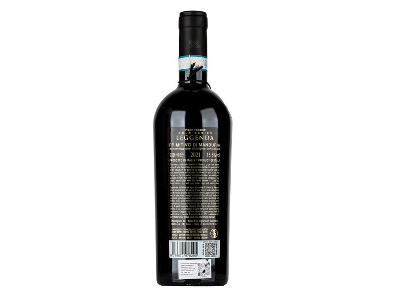 Vigneti del Salento- Leggenda Limited Vigne Vecchie Primitivo di Manduria 2021 0,75l